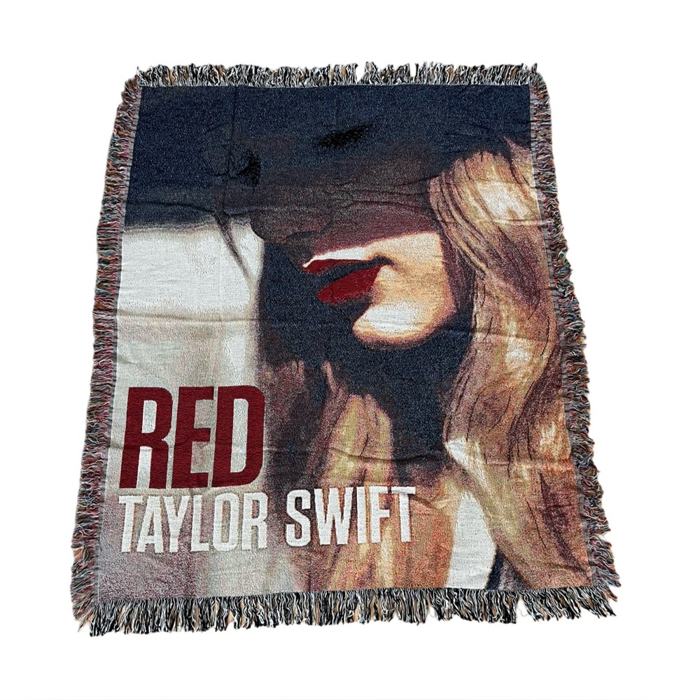 Taylor Swift RED Album Blanket Throw 50” by 60”